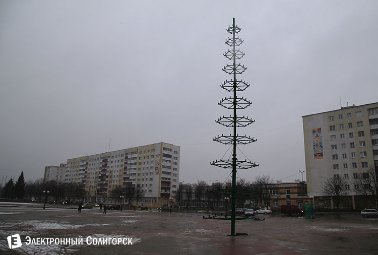 Новогодняя елка в Солигорске 2016