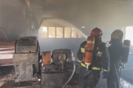 Спасатели ликвидировали пожар на территории Старобинского торфобрикетного завода