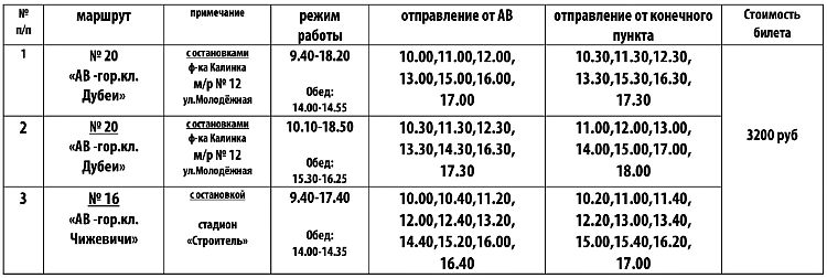 Расписание автобусов солигорск 2024г