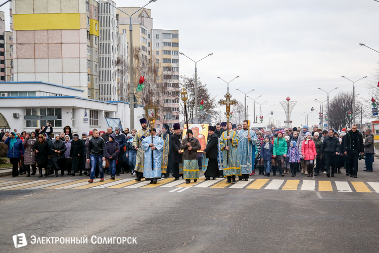 Принесение иконы в Солигорск