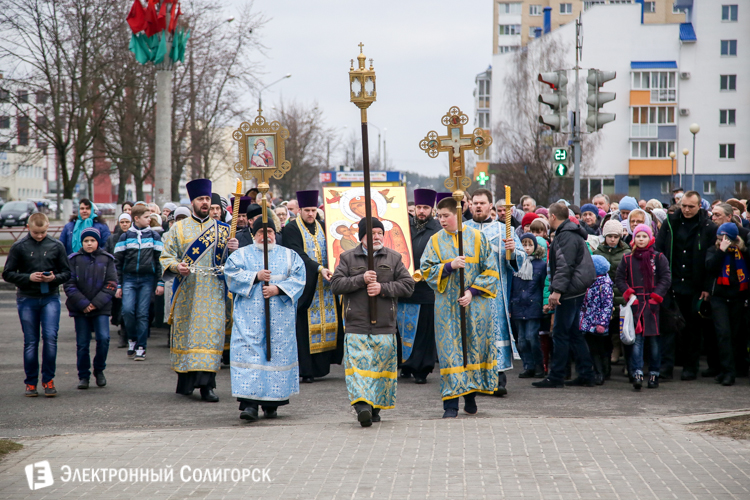 Принесение иконы в Солигорск