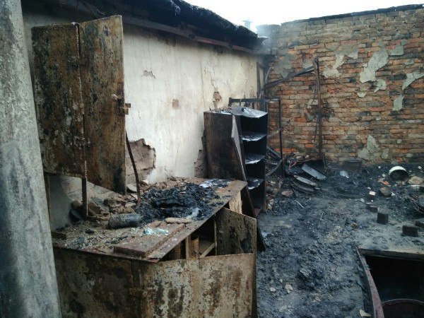 пожар в гаражах возле 1 РУ Солигорск