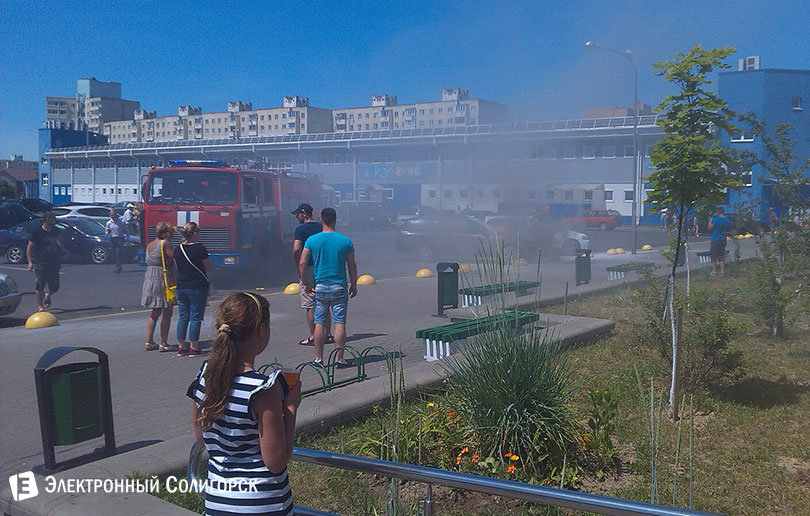 пожар автомобиль Солигорск