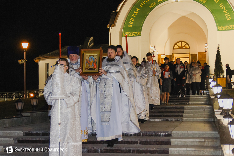 пасхальное богослужение собор Солигорск