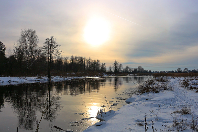 зимний пейзаж Солигорск