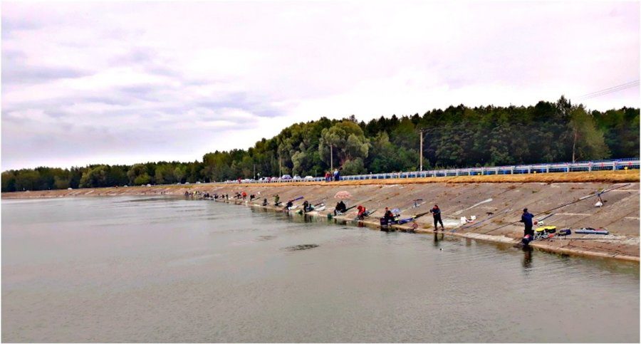 Соревнование по рыбной ловле на Солигорском водохранилище