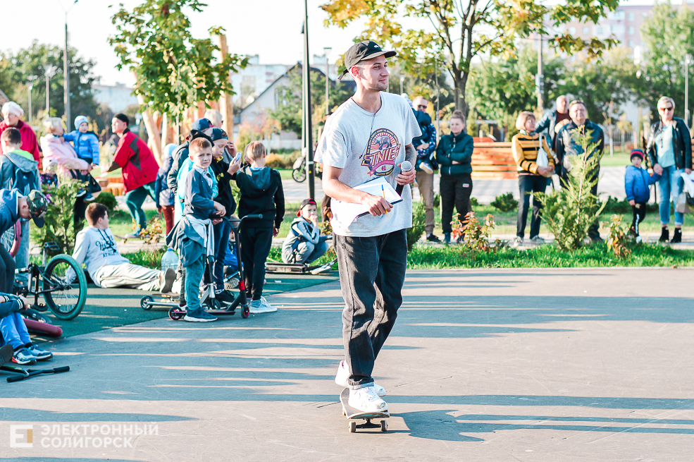 Соревнование скейтеров, самокатеров и bmx-серов в Солигорске