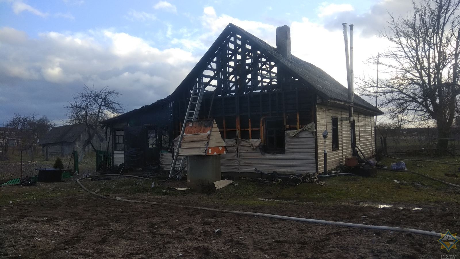 В Солигорском районе сгорел дом