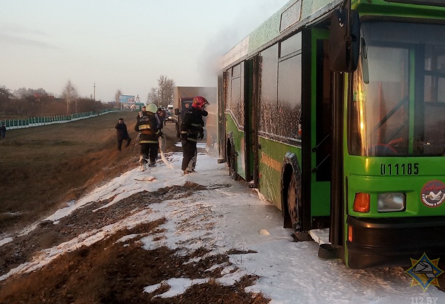 солигорск пожар автобус