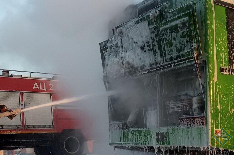 солигорск пожар автобус