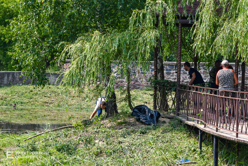 Благоустройство пруда на улице Лесной в Солигорске