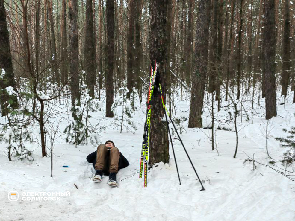 Снежный снайпер в Солигорске
