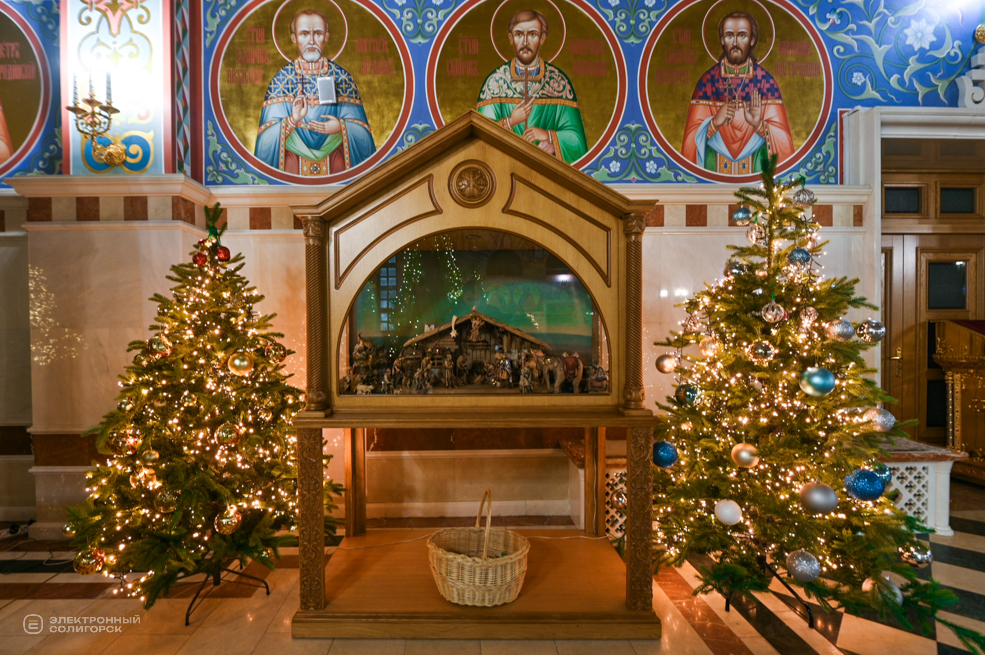 Вечерняя литургия в кафедральном соборе Солигорска