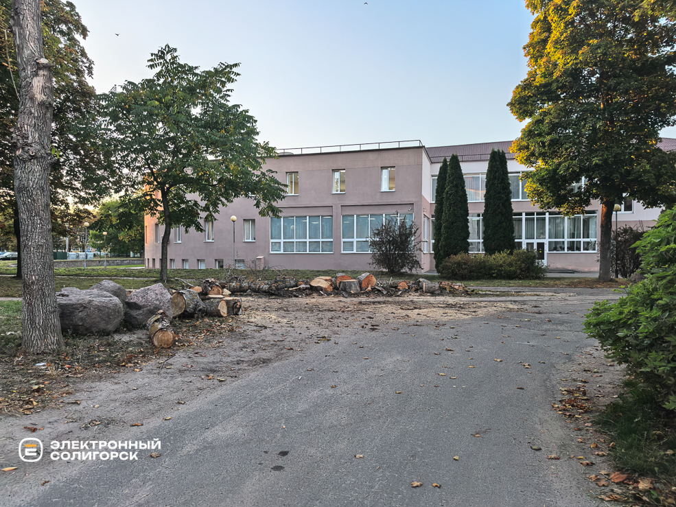 Сквер на улице Ленинского Комсомола в Солигорске