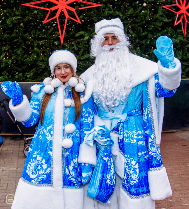 Парад Дедов Морозов в Солигорске