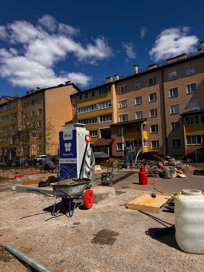 Новая станция электрозарядки в Солигорске