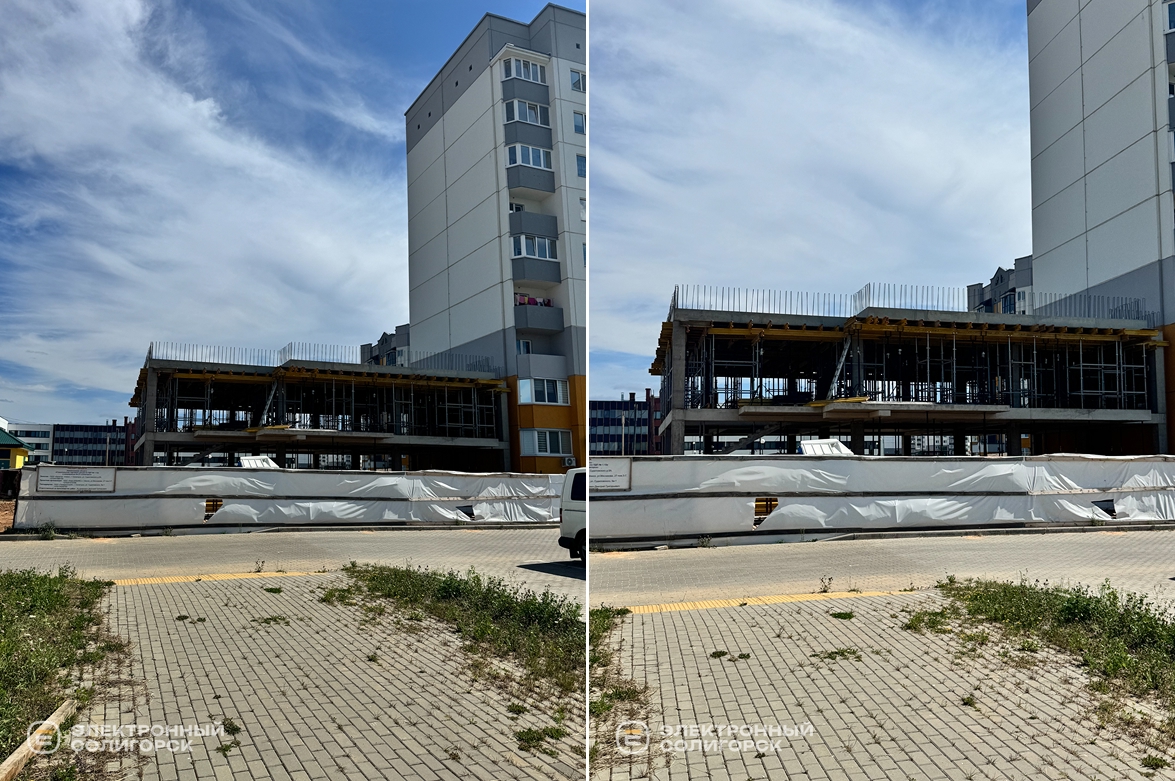 Строительство нового торгового центра в Солигорске