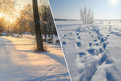 Морозный дуэт: зимняя красота Солигорска и нежная гладь его окрестностей