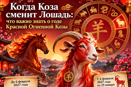 Когда Коза сменит Лошадь: что важно знать о годе Красной Огненной Козы